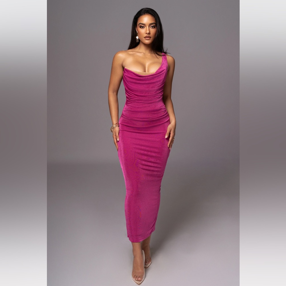 Jlux label Berry one shoulder Dress